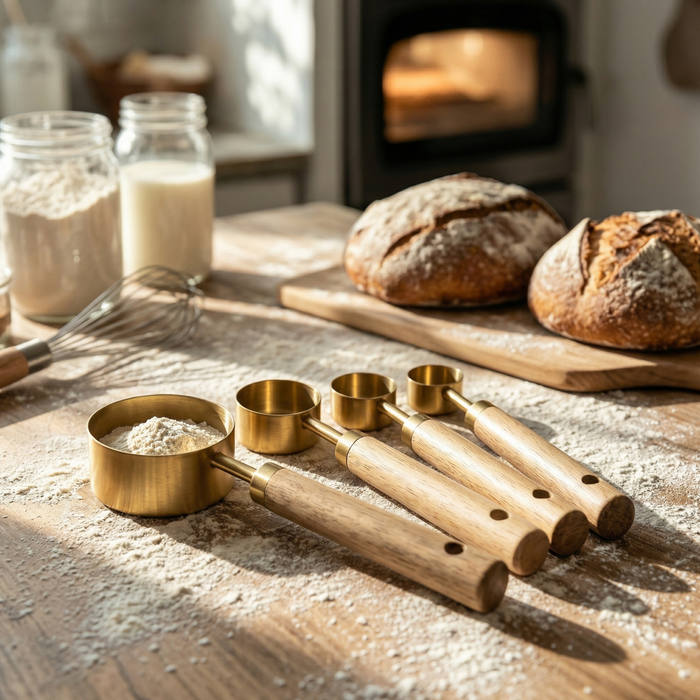 Golden Measuring Spoons Set