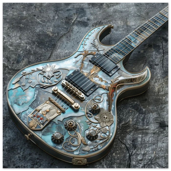 Guitar Art - Shop Ai Art WebShop - Digital Art online Store