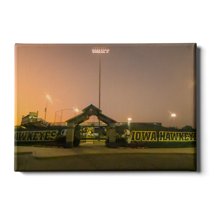 Iowa Hawkeyes - Duane Banks Field Sunset - College Wall Art #Canvas