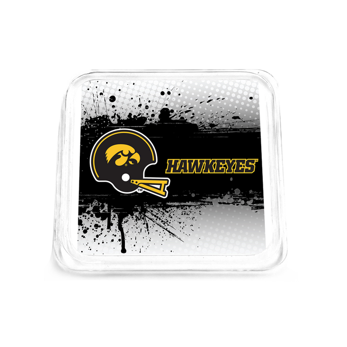 Iowa Hawkeyes - Iowa Black Helmet Hawkeyes Drink Coaster