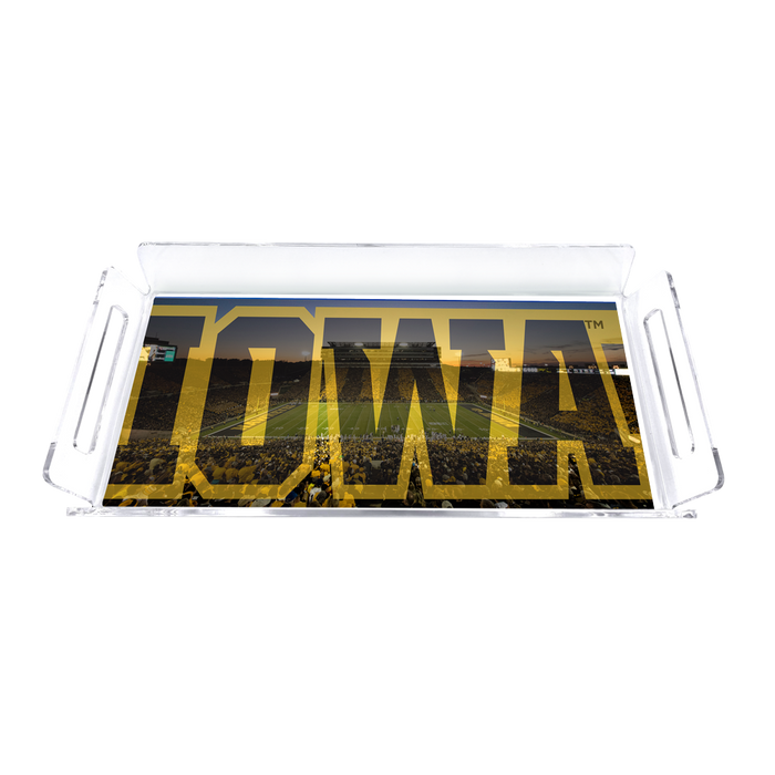 Iowa Hawkeyes - Iowa Decorative Serving Tray