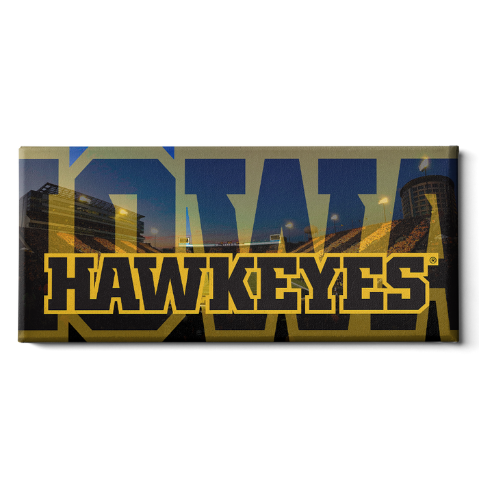 Iowa Hawkeyes - Iowa Hawkeyes Panoramic - College Wall Art #Canvas
