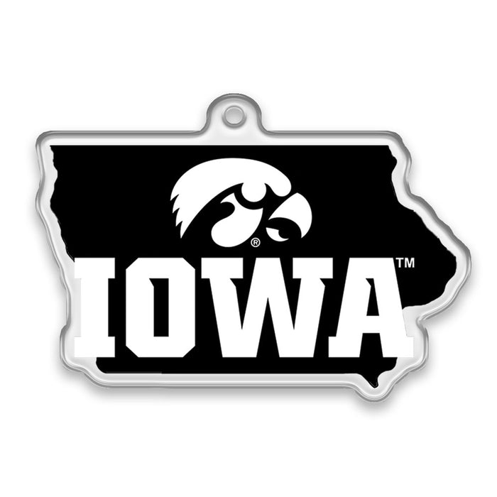 Iowa Hawkeyes - Iowa State Cutout Ornament & Bag Tag