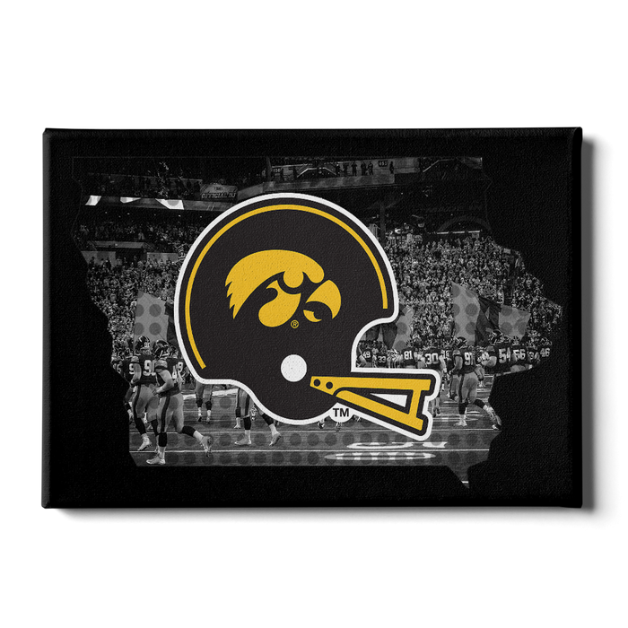 Iowa Hawkeyes - Iowa's Football State - College Wall Art #Canvas