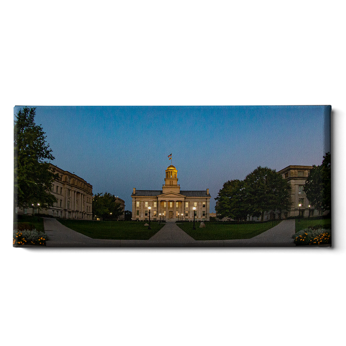 Iowa Hawkeyes - Old Capitol Sunrise - College Wall Art #Canvas