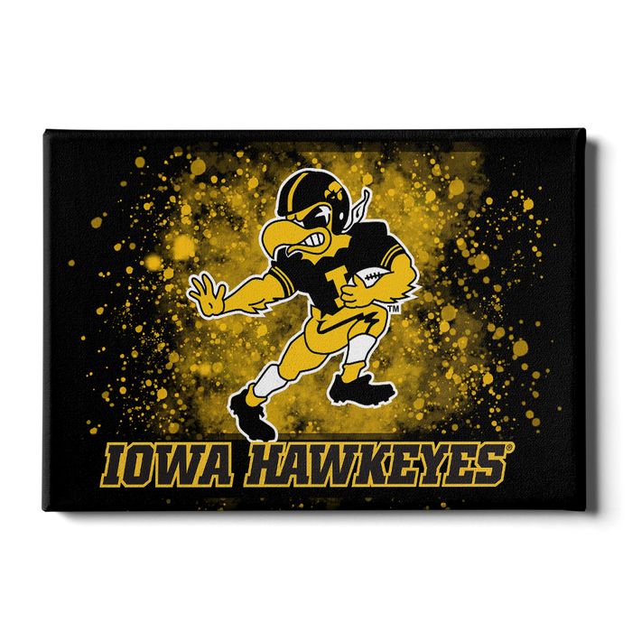 Iowa Hawkeyes - Old School Herkey's Iowa Hawkeyes - College Wall Art #Canvas