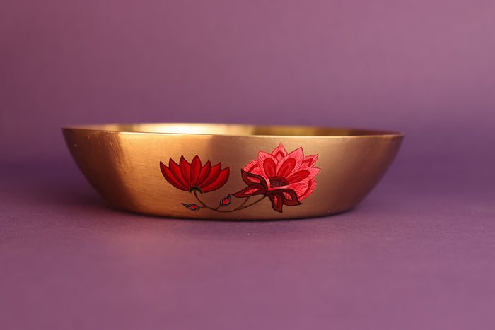 Kalamkari Kali Kansa Serving Bowl