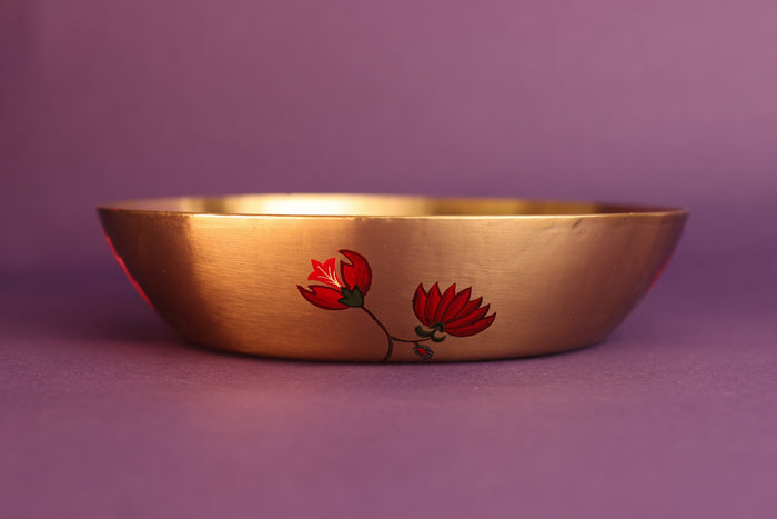 Kalamkari Kali Kansa Serving Bowl