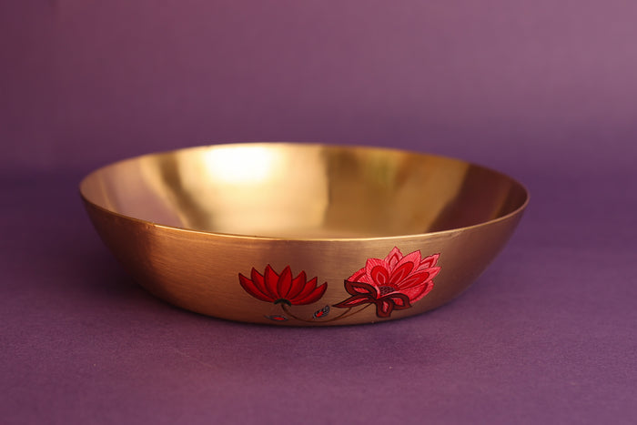 Kalamkari Kali Kansa Serving Bowl