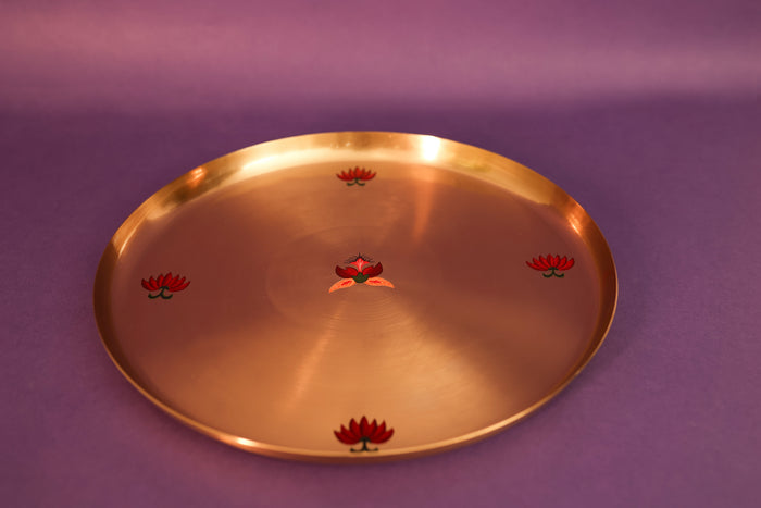 Kalamkari Kansa 11" Plate