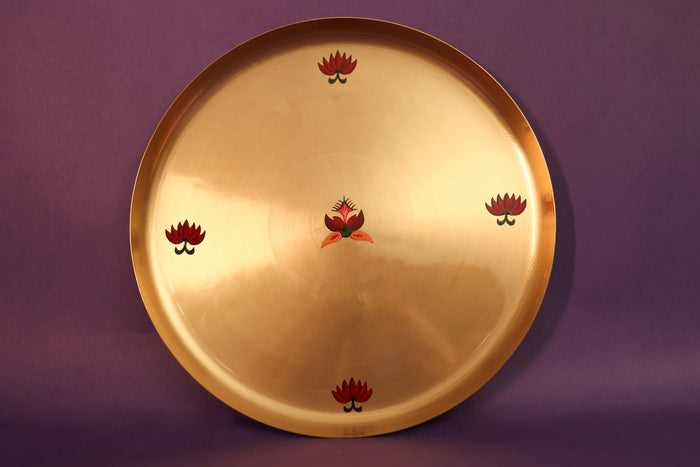 Kalamkari Kansa 11" Plate