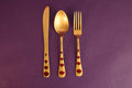 Kalamkari Pital Cutlery Set of 2
