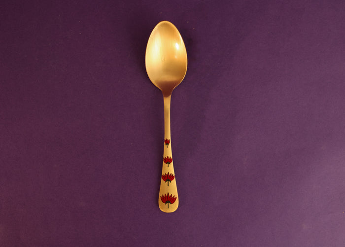 Kalamkari Pital Cutlery Set of 2