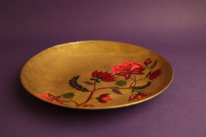 Kalamkari Pital Platter