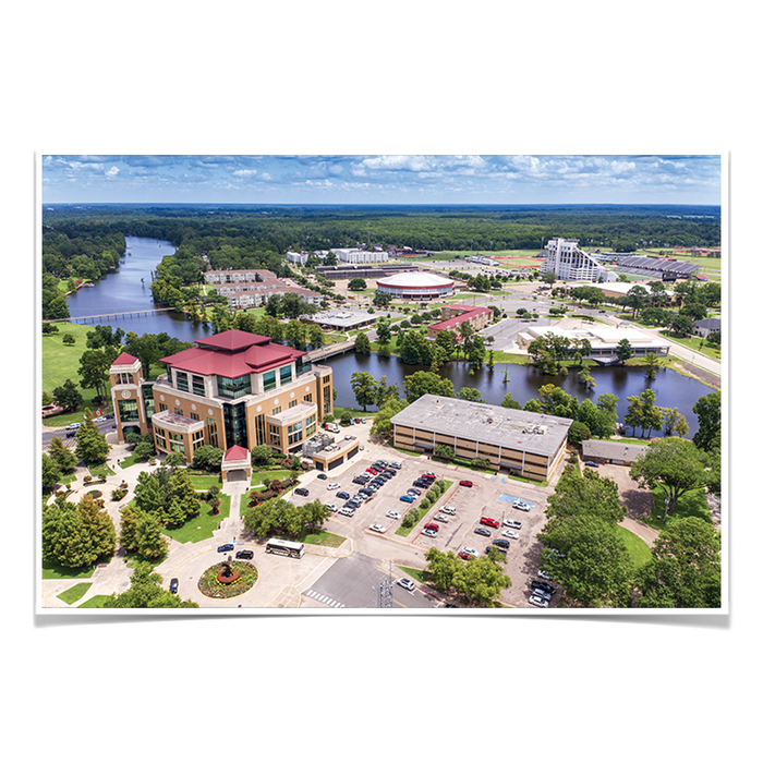 Louisiana Monroe Warhawks - Campus Aerial - College Wall Art #Photo Posters