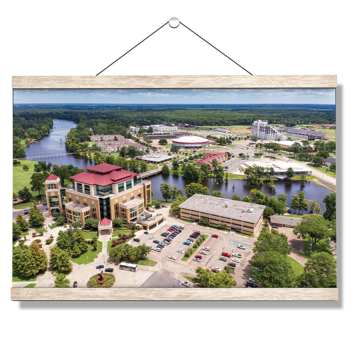 Louisiana Monroe Warhawks - Campus Aerial - College Wall Art #Hanging Canvas