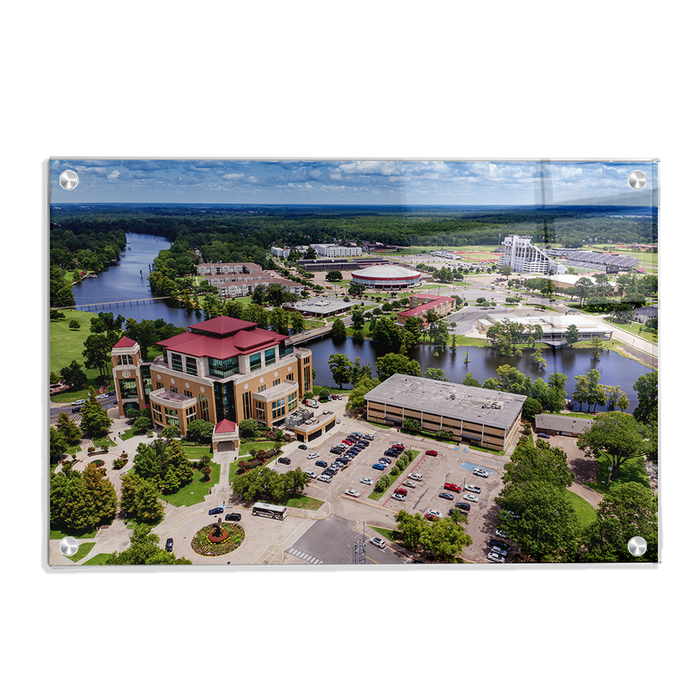 Louisiana Monroe Warhawks - Campus Aerial - College Wall Art #Acrylic