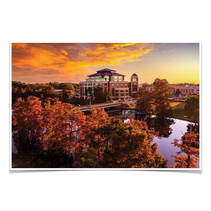Louisiana Monroe Warhawks - Fall Bayou from Above - College Wall Art #Photo Posters