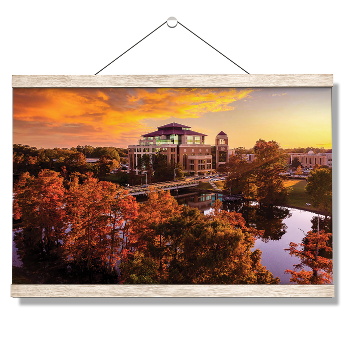 Louisiana Monroe Warhawks - Fall Bayou from Above - College Wall Art #Hanging Canvas