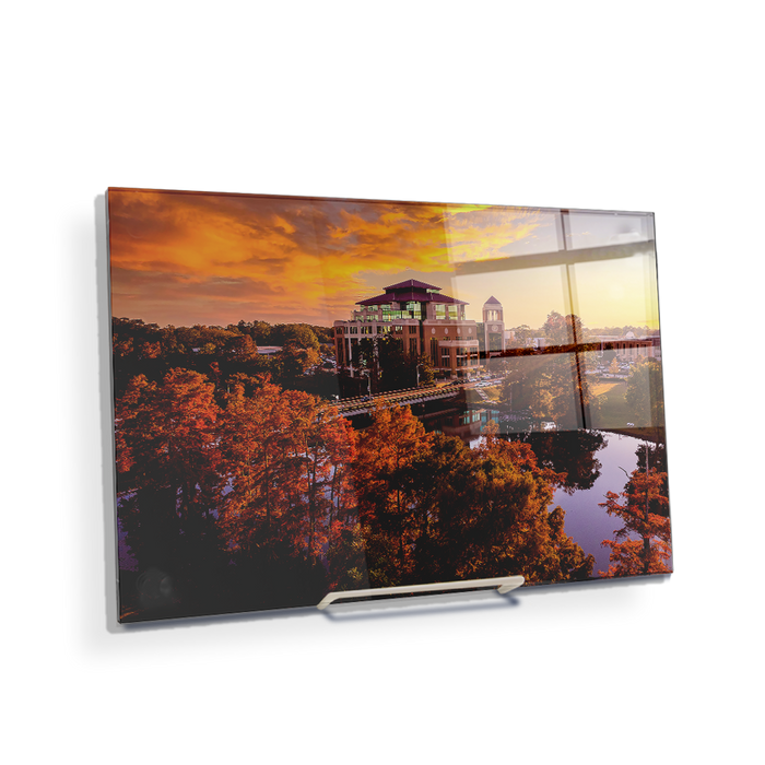 Louisiana Monroe Warhawks - Fall Bayou from Above - College Wall Art #Acrylic Mini