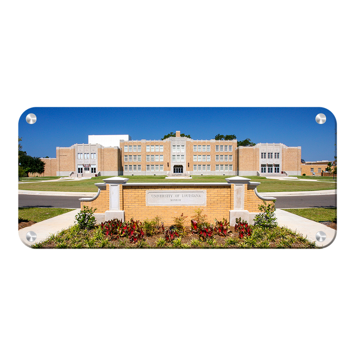 Louisiana Monroe Warhawks - ULM Brown Hall - College Wall Art #Metal Art