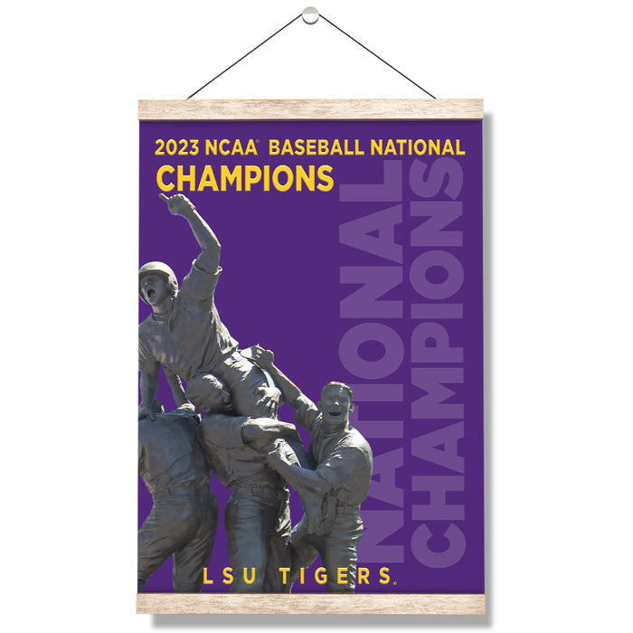 LSU Tigers - 2023 National Champions LSU Tigers - College Wall Art #Hanging Canvas