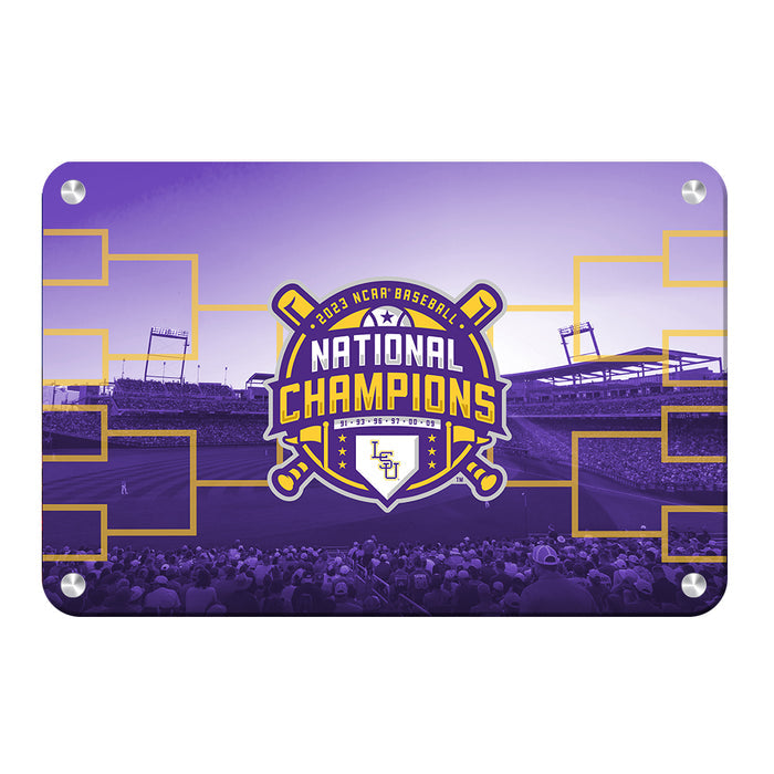 LSU Tigers - 2023 NCAA Baseball National Champions - College Wall Art #Metal