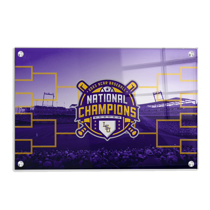 LSU Tigers - 2023 NCAA Baseball National Champions - College Wall Art #Acrylic