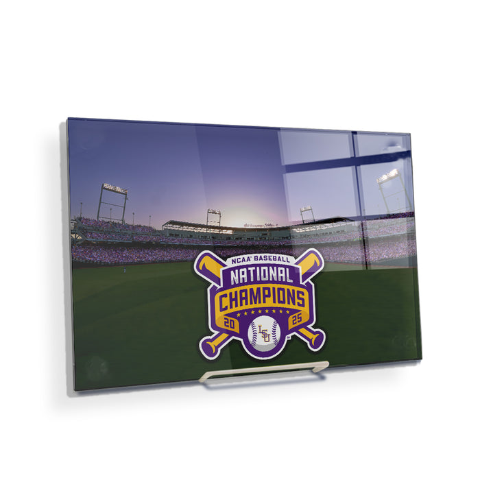LSU Tigers - NCAA Baseball National Champions Charles Schwab Field - College Wall Art #Acrylic Mini