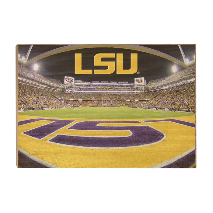 LSU Tigers - Death Valley - College Wall Art #Wood