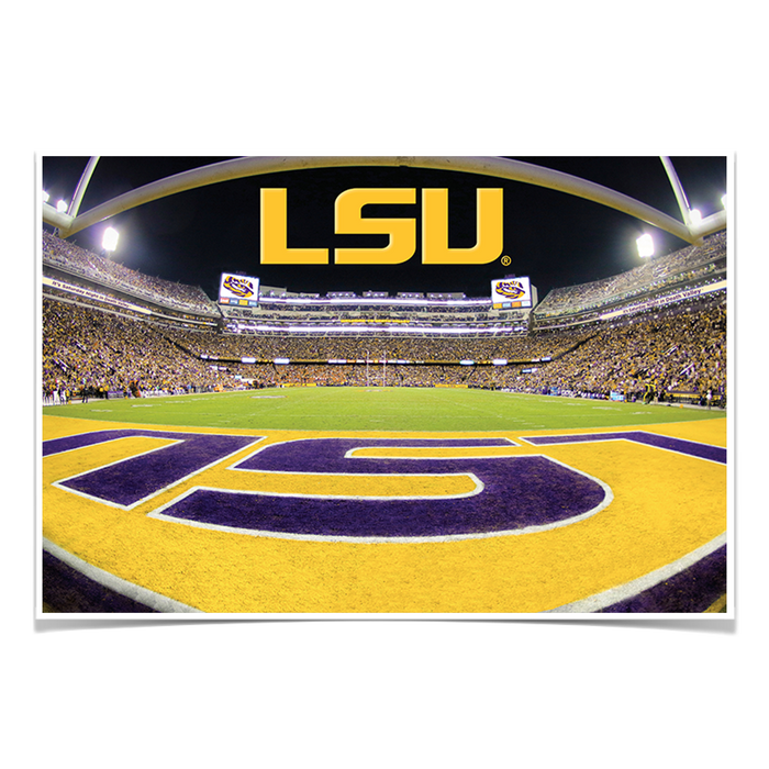 LSU Tigers - Death Valley - College Wall Art #Poster