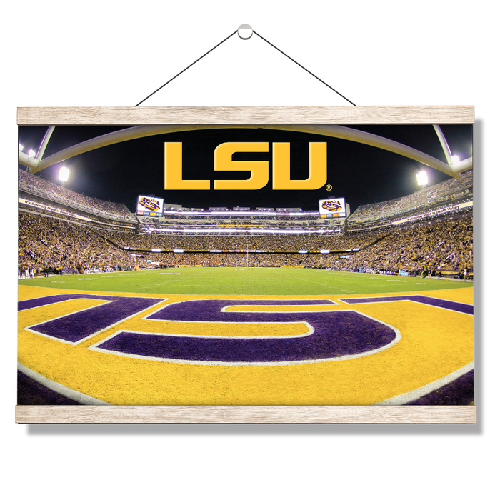 LSU Tigers - Death Valley - College Wall Art #Hanging Canvas