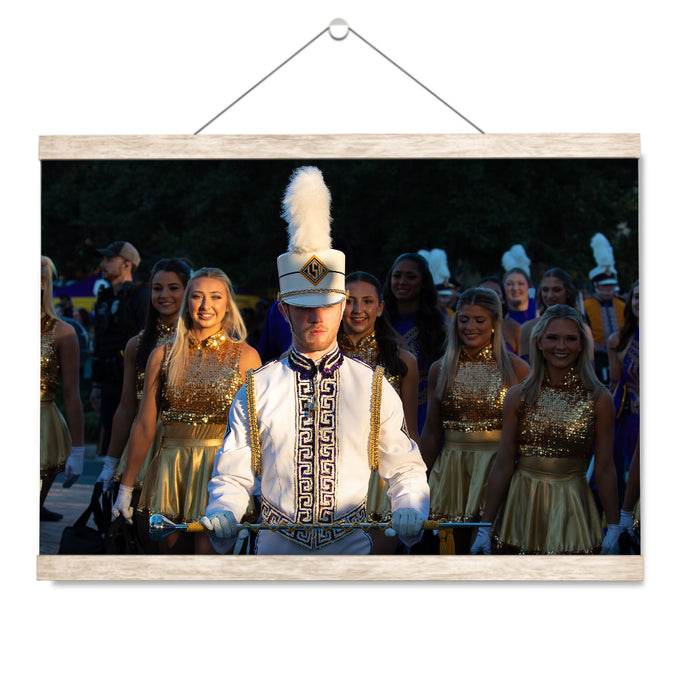 LSU Tigers - Drum Major - College Wall Art #Hanging Canvas