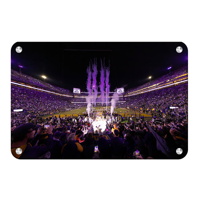 LSU Tigers - Enter Death Valley - College Wall Art #Metal