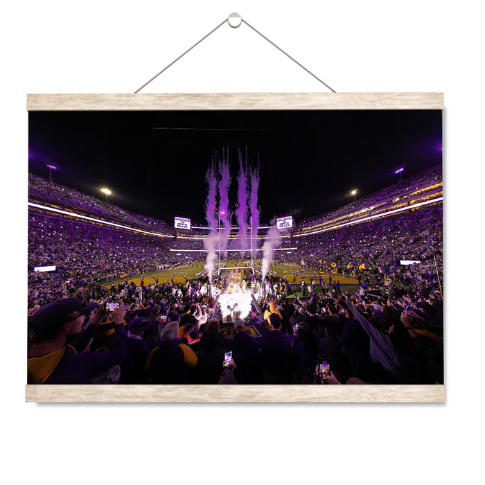 LSU Tigers - Enter Death Valley - College Wall Art #Hanging Canvas