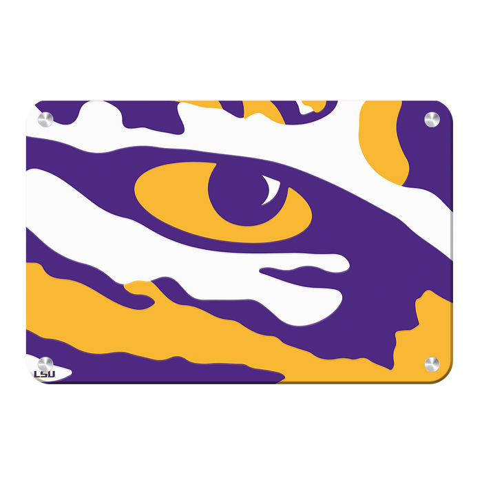 LSU Tigers - Eye of the Tiger - College Wall Art #Metal