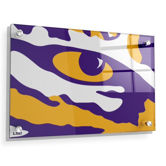 LSU Tigers - Eye of the Tiger - College Wall Art #Acrylic