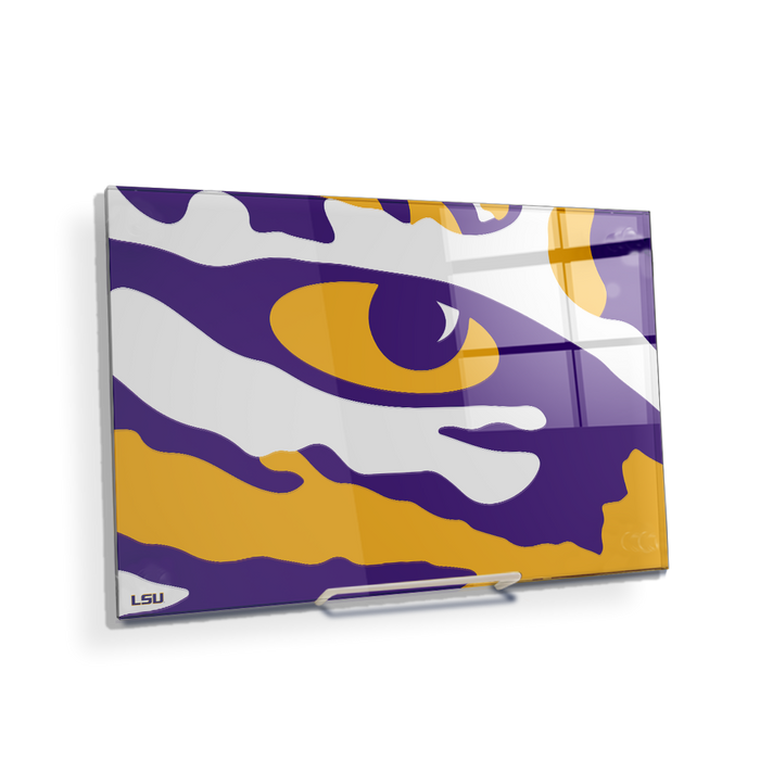 LSU Tigers - Eye of the Tiger - College Wall Art #Acrylic Mini
