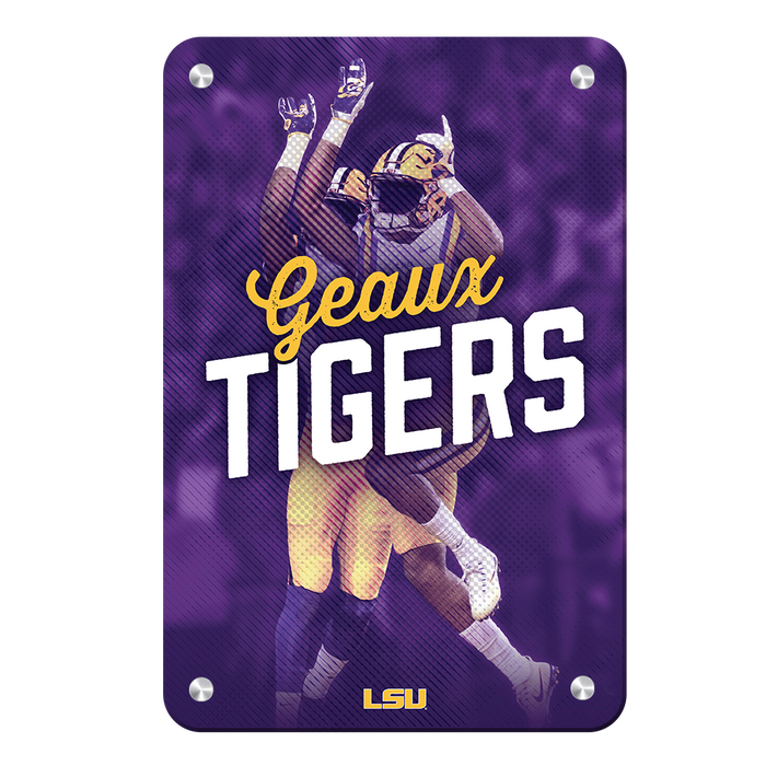 LSU Tigers - Geaux Tiger High Five - College Wall Art #Metal