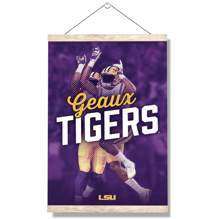 LSU Tigers - Geaux Tiger High Five - College Wall Art #Hanging Canvas