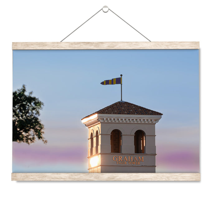 LSU Tigers - Graham Tiger Tower - College Wall Art #Hanging Canvas