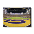 LSU Tigers - It's Saturday Night in Death Valley End Zone - College Wall Art #Canvas