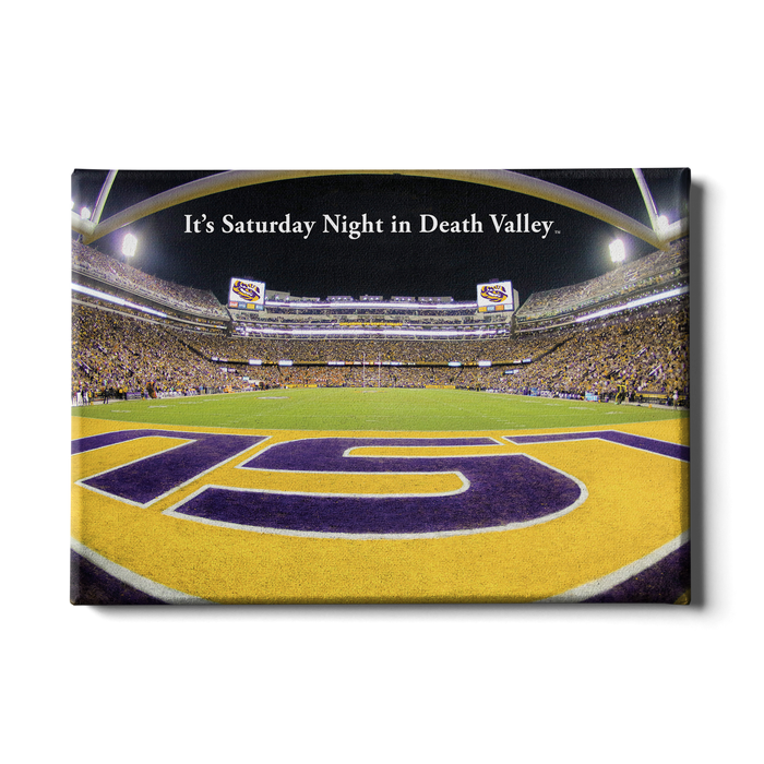 LSU Tigers - It's Saturday Night in Death Valley End Zone - College Wall Art #Canvas