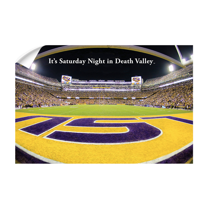 LSU Tigers - It's Saturday Night in Death Valley End Zone - College Wall Art #Wall Decal