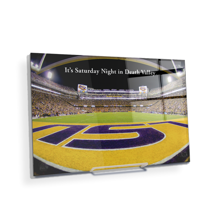 LSU Tigers - It's Saturday Night in Death Valley End Zone - College Wall Art #Acrylic Mini