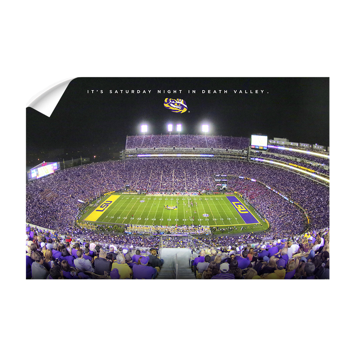 LSU TIGERS - It's Saturday Night in Death Valley - College Wall Art #Wall Decal