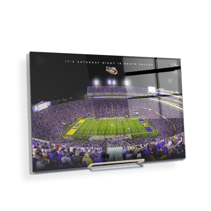LSU TIGERS - It's Saturday Night in Death Valley - College Wall Art #Acrylic Mini