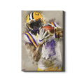 LSU Tigers - LSU Catch Watercolor - College Wall Art #Canvas