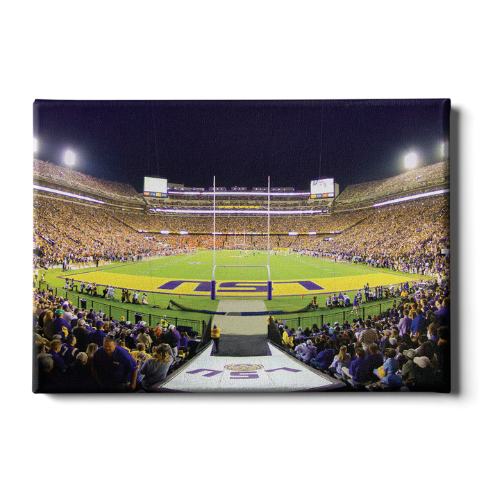 LSU TIGERS - LSU End Zone - College Wall Art #Canvas