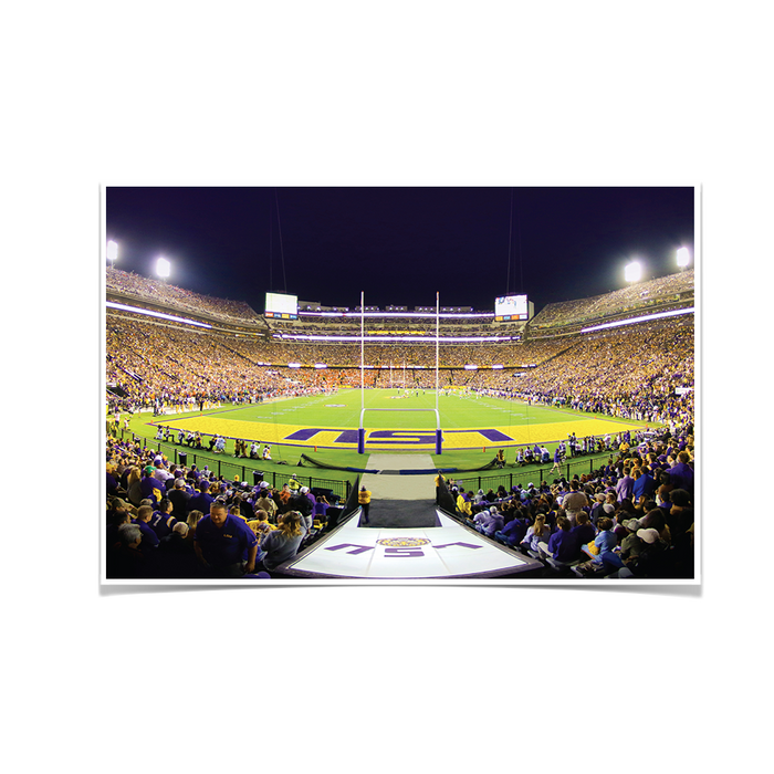 LSU TIGERS - LSU End Zone - College Wall Art #Poster